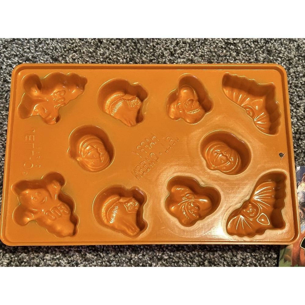 New Vintage Halloween Jell-O Jigglers Gelatin Molds Boo Cat Ghost W Recipe Book - Picture 2 of 3